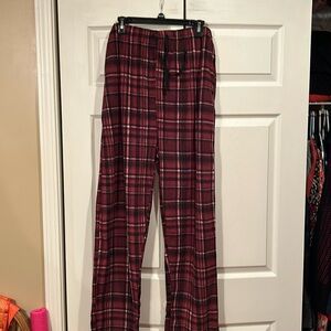 Essential Sleepwear -Mens 3XL -Sleepwear-Rust, Black and Tan Plaid.